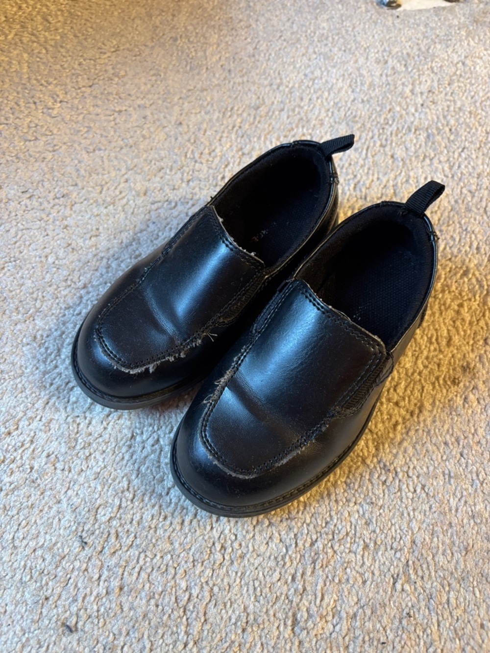 George Black Slip-On Kids Dress Shoes
